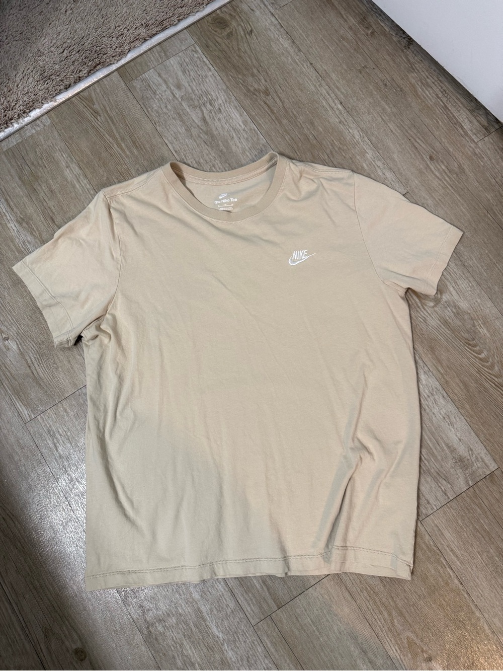 Nike Beige Short Sleeve Logo Tee